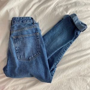 BDG High-Waisted Mom Jeans- Light Wash